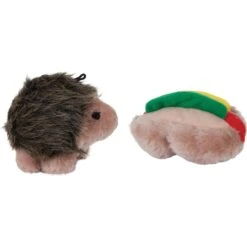Aspen Pet Plush Hedghog & Hotdog Dog Toy