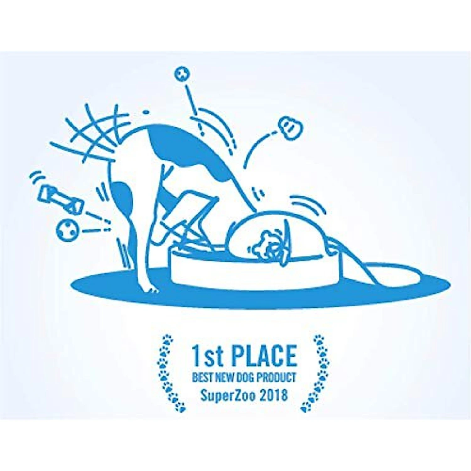 IFetch IDig Go Dog Toy, Blue - Image 6