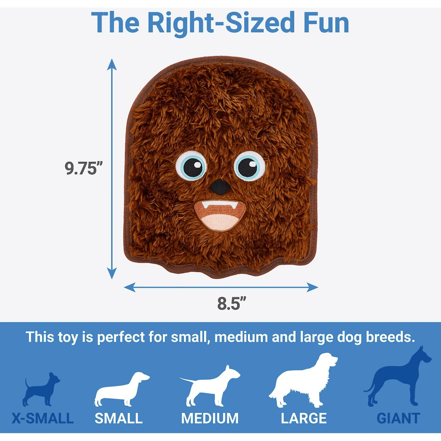 STAR WARS CHEWBACCA Flat Plush Squeaky Dog Toy - Image 2