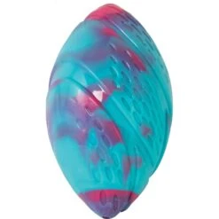Petstages Grunt N Punt Football Dog Toy, Blue & Pink