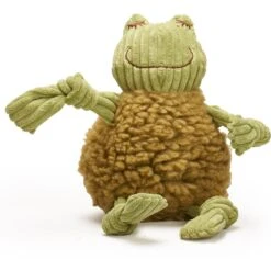 HuggleHounds HuggleFleece FlufferKnottie Fiona The Frog Dog Toy