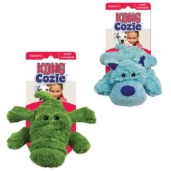 KONG Cozie Baily The Blue Dog Toy & KONG Cozie Ali The Alligator Dog Toy